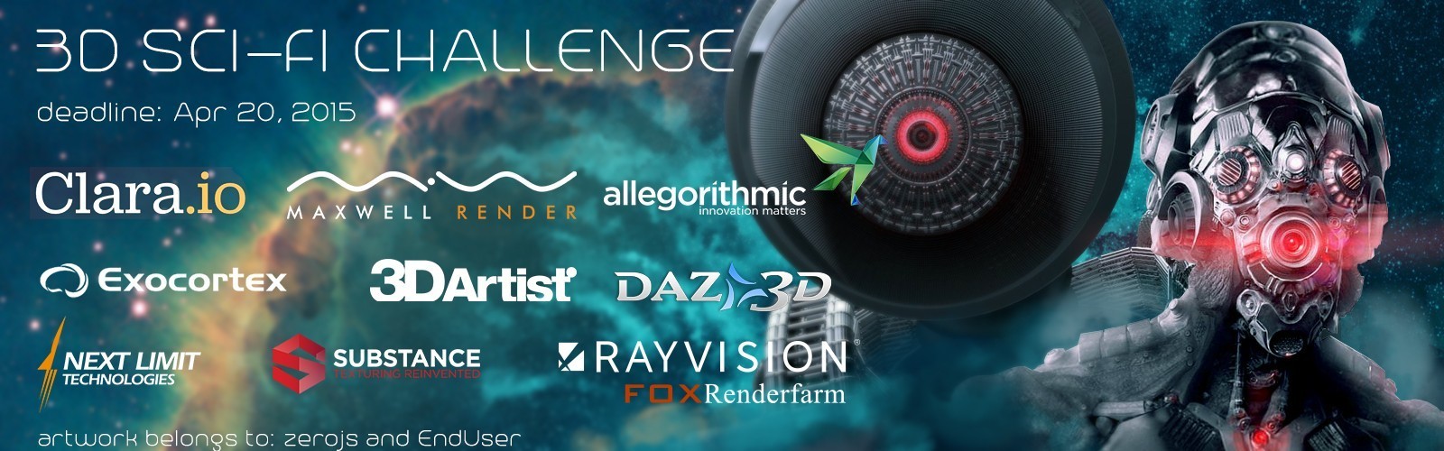 瑞云Rayvision衬着助力CGtrader 3D科幻比赛——有胆，你就来战！
